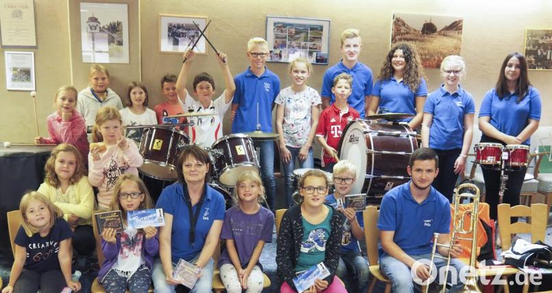 Die Bärnau Jugendblaskapelle „Grenzlandbuam” organisierte zum Ferienprogramm einen lustigen Musiknachmittag. Bild: exb