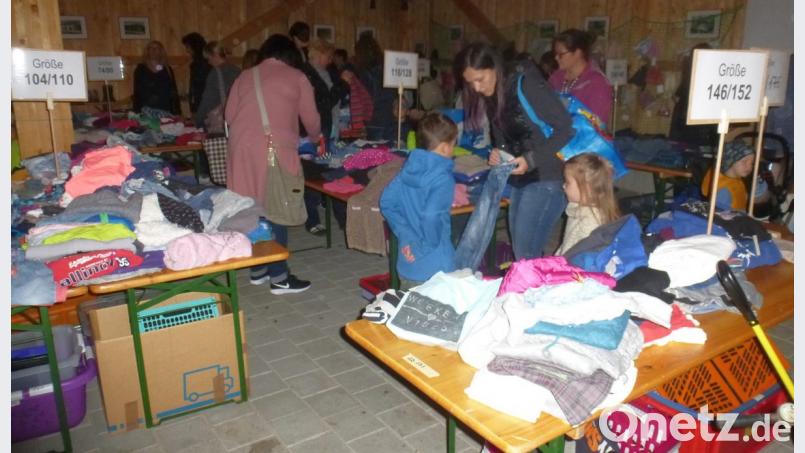 Auf große Resonanz stieß das Angebot beim ersten Kinder- und Babybasar der Feuerwehr Zangenstein. Bild: mad