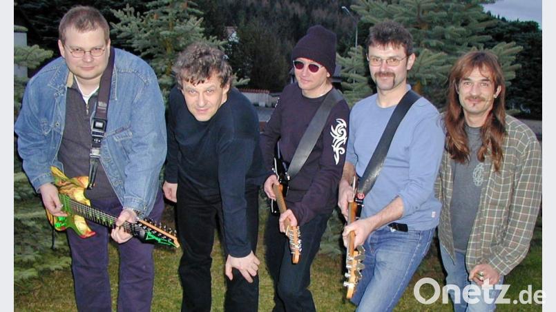 Lang ist's her. Die damalige Besetzung von Rising Storm mit (von links) Karsten Fischer, Dieter Jekal, Erich Forster, Mirtl Beutler und Thomas „Buutz“ Richtmann. Bild: prh