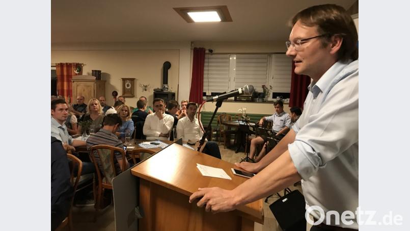 JU-Wahlkampfauftakt in Waldthurn mit Landeschef Hans Reichhart. Bild: eig
