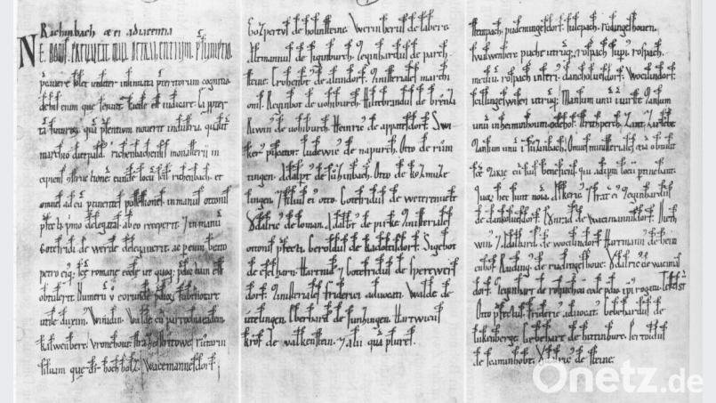 Das Faksimile der Gründungsurkunde. Bild: fsb