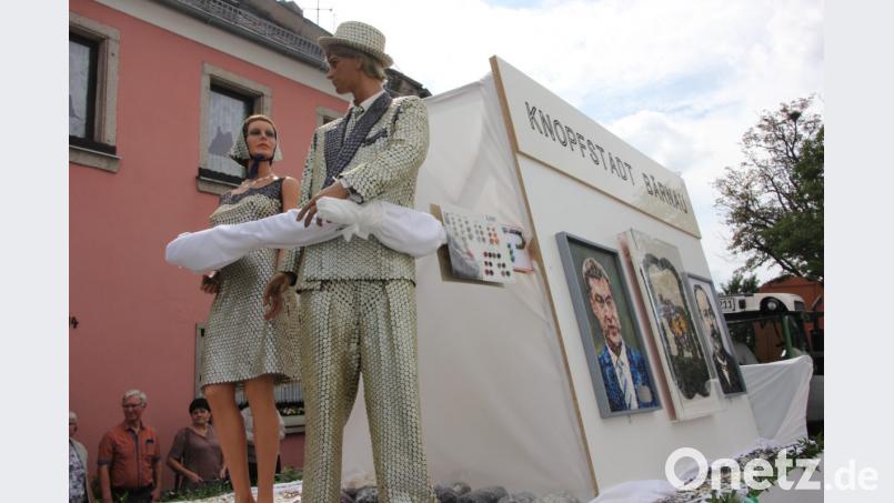 Das Knopfmuseum sorgt für einen besonderen Hingucker. Bild: kro