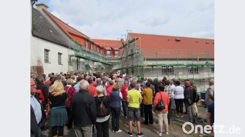 Viele Interessierte informierten sich am &quot;Tag des offenen Denkmals&quot; über die Sanierungsarbeiten im Mühlenviertel-Areal des Klosters. Bild: kgg
