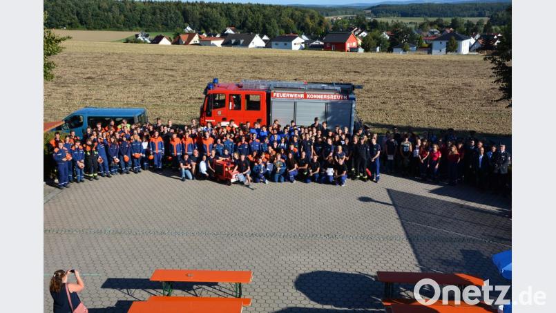 Am 13. Jugendleistungsmarsch des Kreisfeuerwehrbandes Tirschenreuth nahmen 34 Mannschaften mit insgesamt 136 Jugendlichen teil. Bild: jr