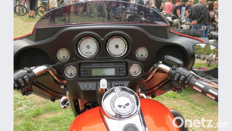 In dieser Harley samt Radio stecken schon einige Pferdestärken mehr. Bild: kö