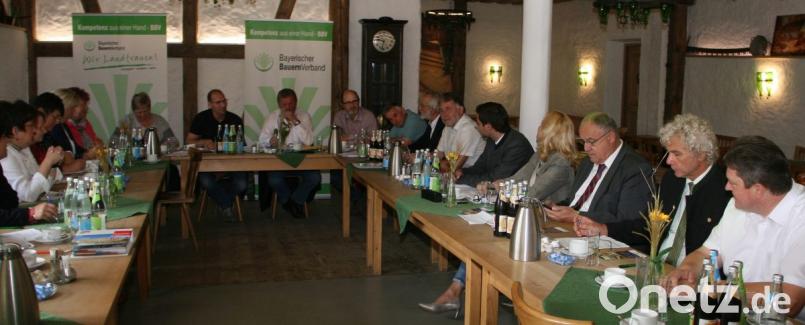 Die aktuellen Probleme der Bauern thematisierte ein "runder Tisch" beim "Rechersimer" in Röthenbach. Bild: wro