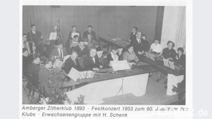 Zitherklub im Jahre 1953. Bild: ads