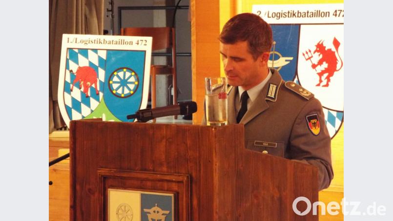 Oberstleutnant Alexander Kolb, Kommandeur Logistikbataillon 472. Bild: e