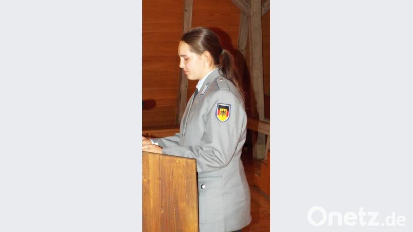 Schütze und Rekrutensprecherin Sarah Pfeifer. Bild: e