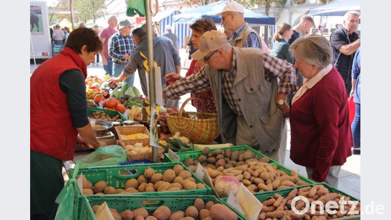 Landwirtschaftliche Produkte, direkt vom Erzeuger, gab es beim 22. Bauernmarkt in Tirschenreuth. Bild: kro