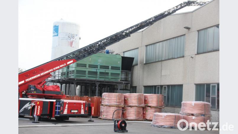 Brand in Kupferdrahtzieherei. Bild: frd