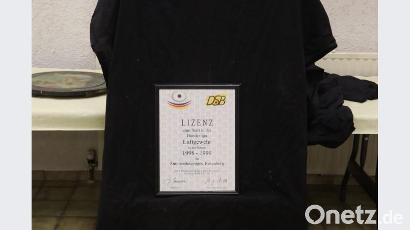 Bundesliga-Lizenz der ZSG 1893 Rosenberg Bild: mfh