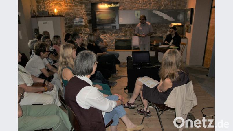 Das interessierte Publikum lauscht dem Vortrag von Stangl. Bild: ral