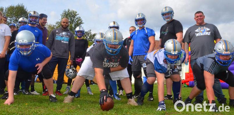 Schnuppertag bei den Football Vikings: So sehen American-Football-Spieler aus. Bild: Kunz