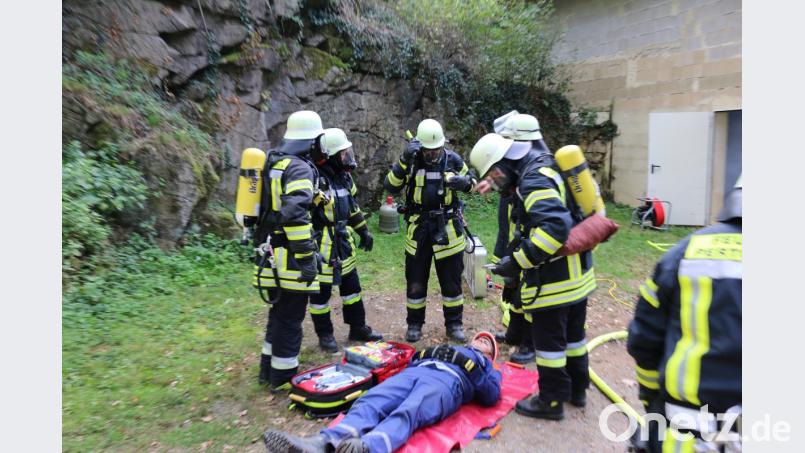 Übung zur Aktionswoche in Pertolzhofen. Bild: exb