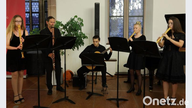 Das Blockflötenensemble der Städtischen Sing- und Musikschule. Bild: Wolfgang Steinbacher