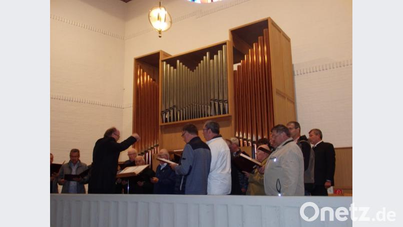 Der MGV Harmonie gestaltet die Messe musikalisch. Bild: wrt