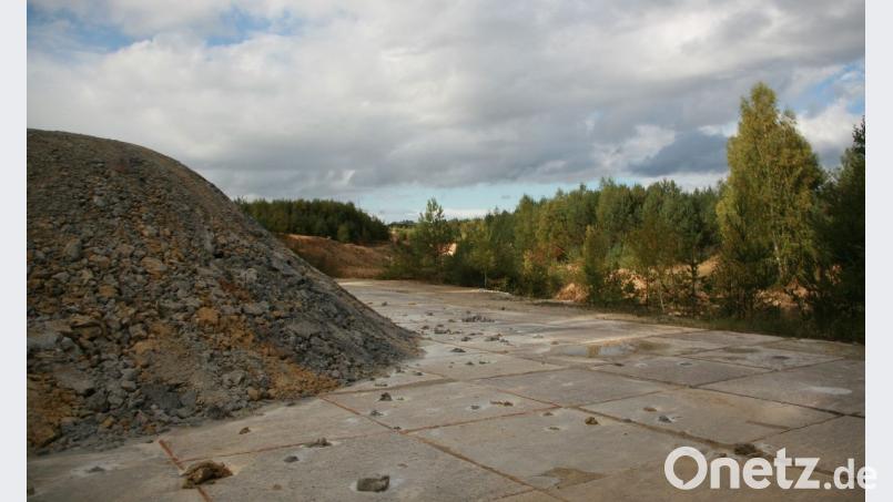 In der Tongrube „Einsiedel“ soll eine Photovoltaikanlage entstehen. Das Gelände ist von einem Waldstück umgeben und daher nicht einsehbar. Bild: wro