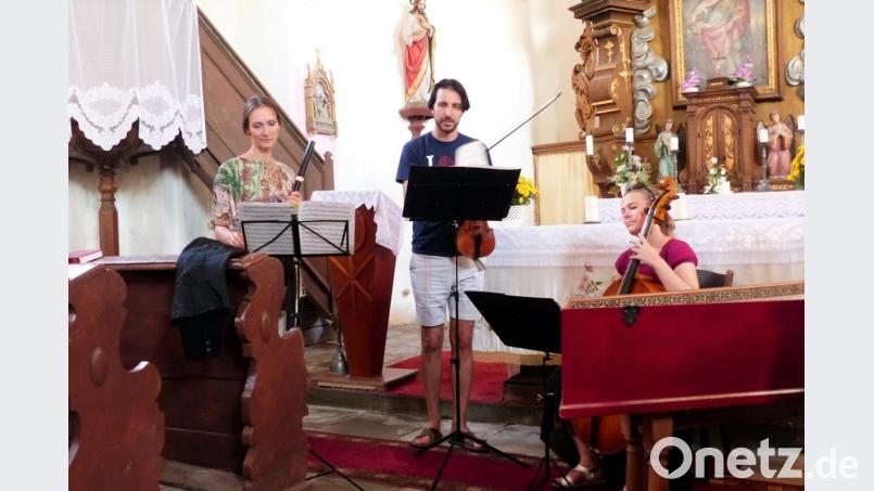 Das „Collegium Marianum“ bei seinem Auftritt in Hesselsdorf in der St. Margareta-Kirche. Bild: tu
