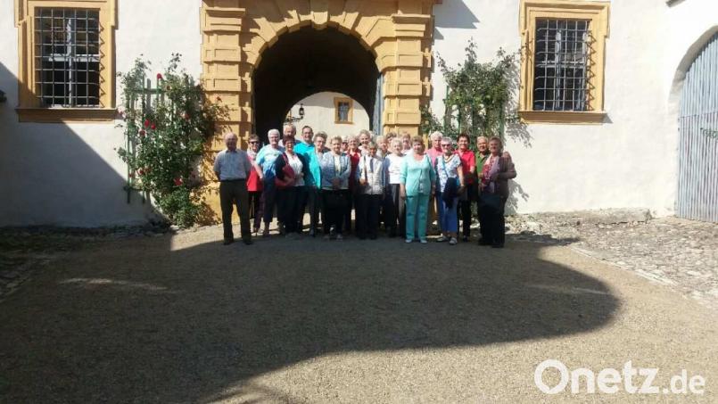 Eine wunderschöner Ausflug führte die Reuther Senioren in die Fränkische
Schweiz zum Schloss Greifenstein und in den Felsengarten Sanspareil. Bild: ang