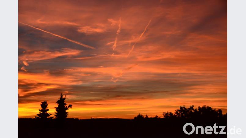 Abendhimmel über Vohenstrauß. Bild: dob