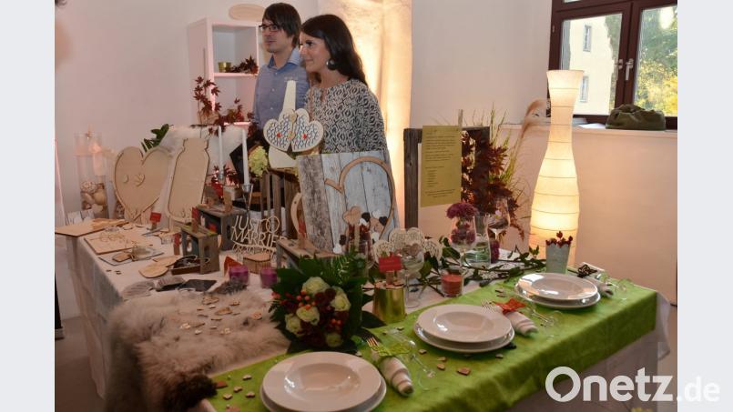 Bei der Hochzeitsmesse im Schloss Friedrichsburg ist alles rund ums Thema &quot;Heiraten&quot; zu erfahren. Bild: dob