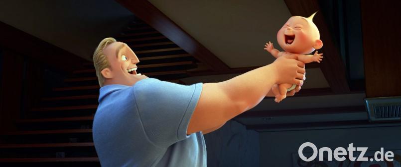 Mr. Incredible stellt sich in der Pixar-Fortsetzung einer ganz besonderen Herausforderung: Kindererziehung. Bild: Christopher Dotzler