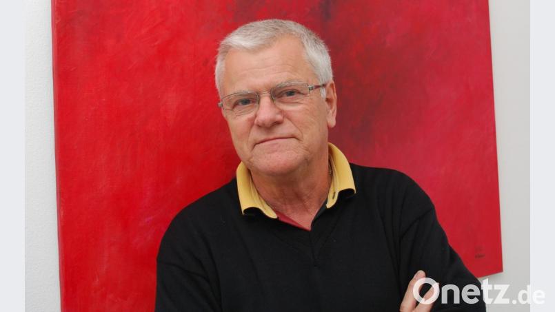 Werner Wewior mag den Begriff &quot;Künstler&quot; nicht. Lieber bezeichnet er sich als malenden Kunstlehrer. Bild: tss