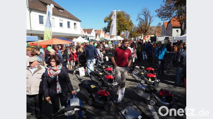 Die Fieranten freuen sich beim Neustädter Bauernmarkt am Sonntag über viele interessierte Gäste. Bild: krb
