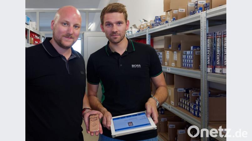 Matthias Zintl und Daniel Müller (von links) sind die Köpfe hinter &quot;Logentu&quot;. Bild: tr