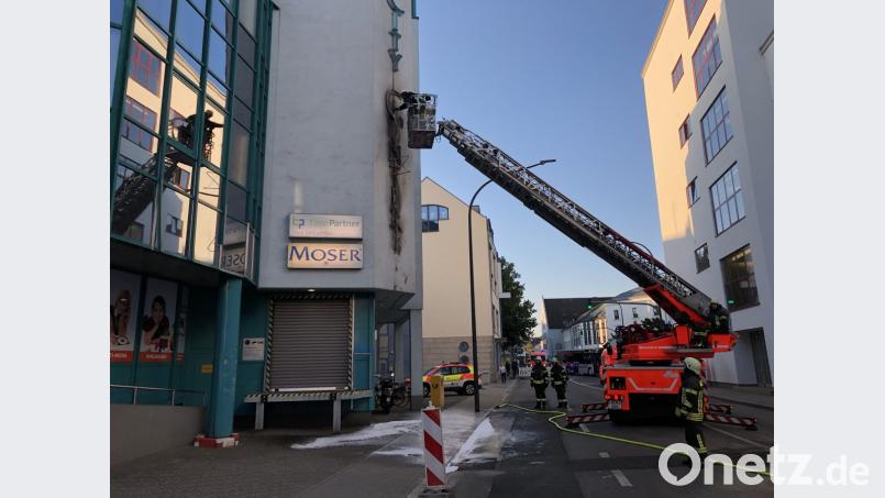 Die Feuerwehr löschte den Brand. Bild: exb