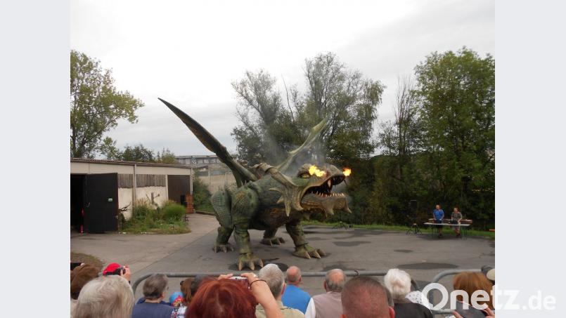 Der rauch- und feuerspeiende Drache ist ein eindrucksvolles Erlebnis. Bild: hzi