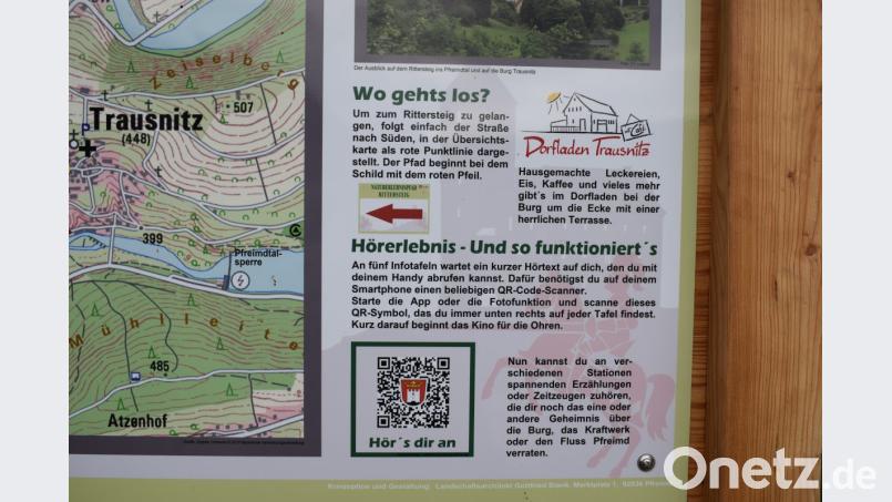 Auch modernste Technik wird geboten. Mit dem Handy können Textbeiträge aufgerufen werden, die einen Einblick in Land und Leute von Trausnitz gewähren. Bild: bnr