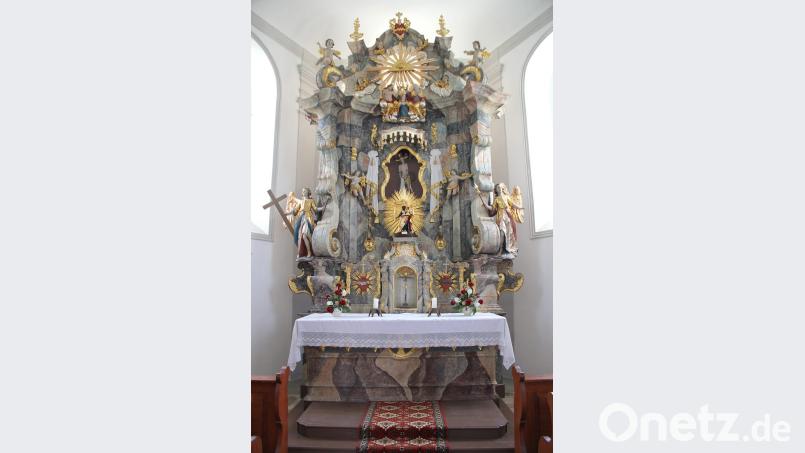Der renovierte Rokokoaltar – interessant und beeindruckend schön. Bild: boj