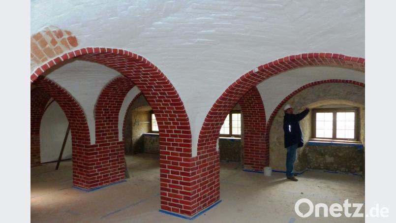 Ein Blick in das Gewölbe der Klosterburg. Bild: jp