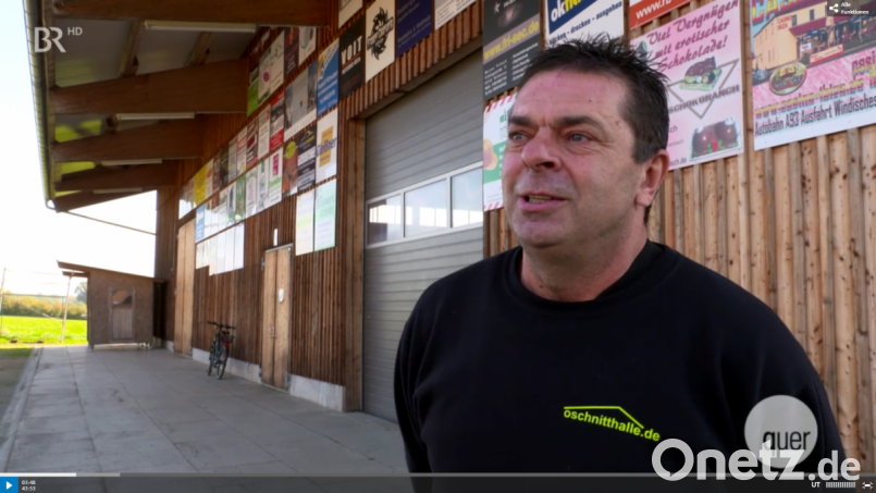 Tom Kreuzer, Geschäftsführer der Wurzer O&#039;Schnitt-Halle, im &quot;Quer&quot;-Interview. Bild: BR
