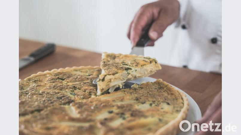 Einfach köstlich: Michael Schiffers Quiche zur Spargelzeit. Bild: Lukas Meister