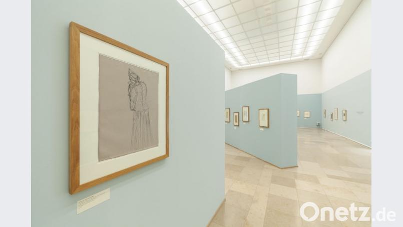 Ein Blick in die Ausstellung „Schlachter des guten Gewissens. Der Zeichner Paul Holz 1883-1938“ in Regensburg. Bild: Lukas und Zink Fotografen