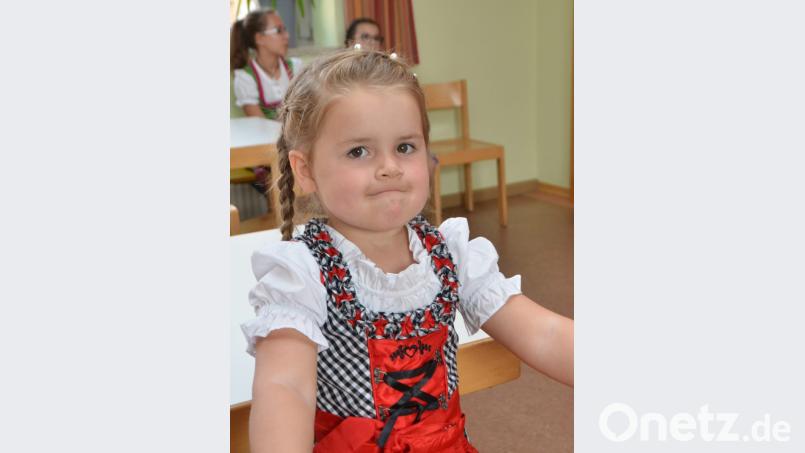 Die dreijährige Leonie war ein richtig zünftiges Wiesn-Madl. Bild: dob