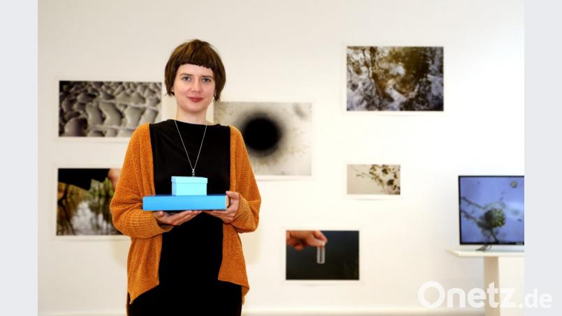 Ruth le Gear stellt derzeit zusammen mit Anton Kirchmair im Oberpfälzer Künstlerhaus Schwandorf aus. Bild: Gerhard Götz