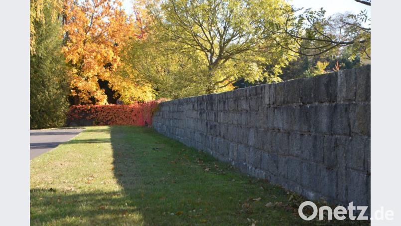 An der Friedhofsmauer wird Platz eingeplant für Wiesengräber. Bild: dob