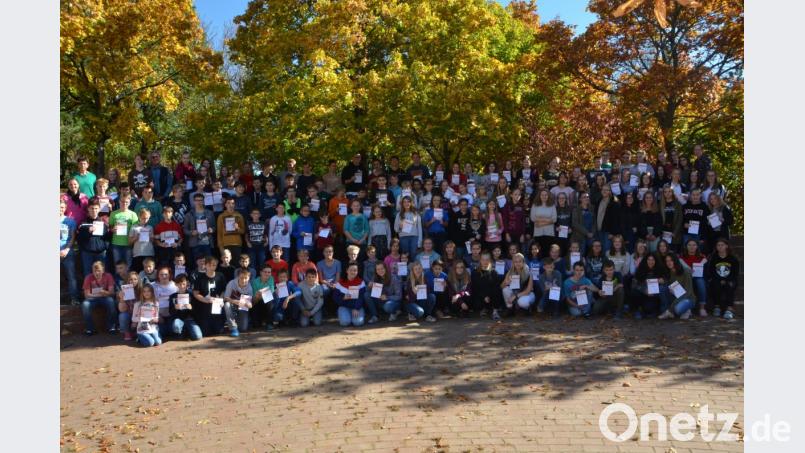 Insgesamt erreichten 159 Schüler beachtliche Leistungen. 80 bronzene, 59 silberne und 20 goldene Medaillen und Urkunden wurden verliehen. Bild: dob