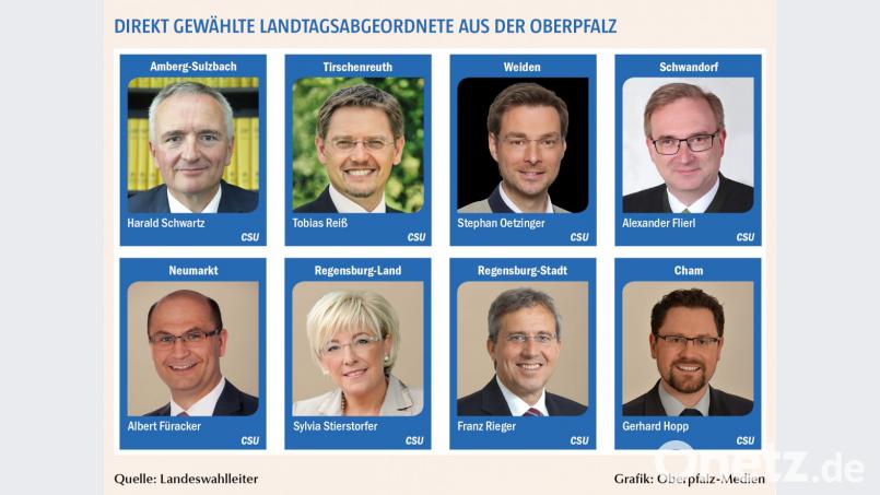 Die Direktkandidaten der Oberpfälzer Stimmkreise Bild: Oberpfalz Medien