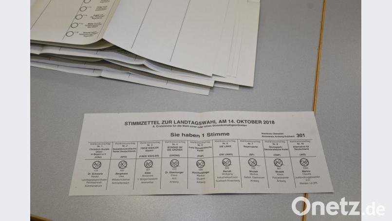Solche Stimmzettel machen es den Wahlhelfern nicht unbedingt leichter. Es stellt sich aber die Frage, warum jemand zur Wahl geht, um alle Bewerber anzukreuzen und seinen Stimmzettel damit ungültig zu machen. Bild: Petra Hartl