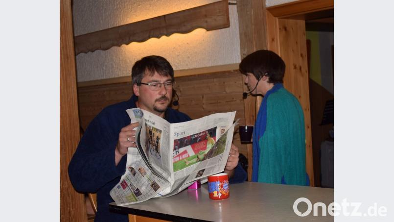 Sylvia und Markus Arnold bei ihrem Katastrophen-Frühstück. Bild: wku