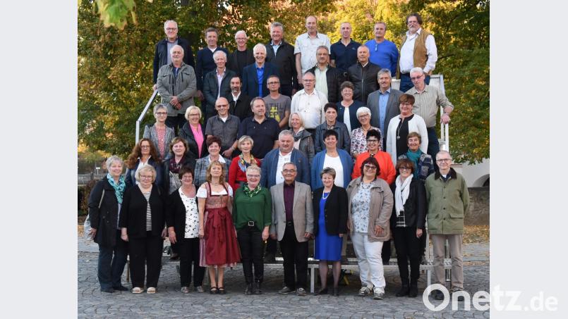 Die Teilnehmer des Jahrgangstreffens 1957/58 in Waldsassen. Bild: Geli&#039;s Fotostudio