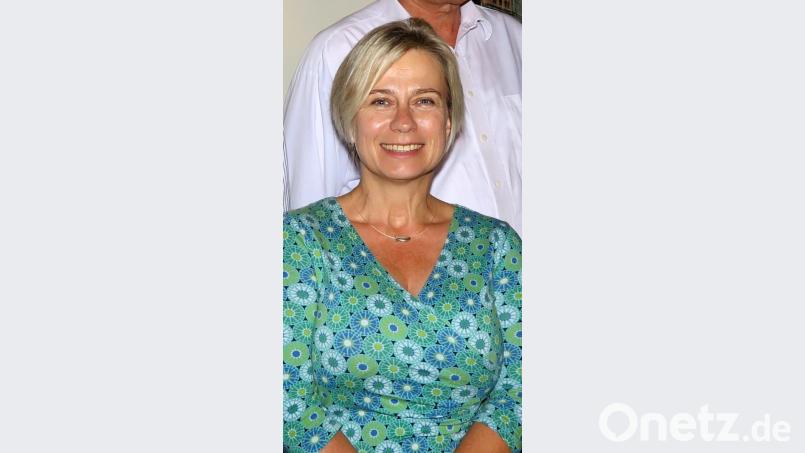 Bezirkstagskandidatin Marion Juniec-Möller strahlt:: Die Grünen konnten im Landkreis den Stimmenanteil verdoppeln. Bild: Hirsch