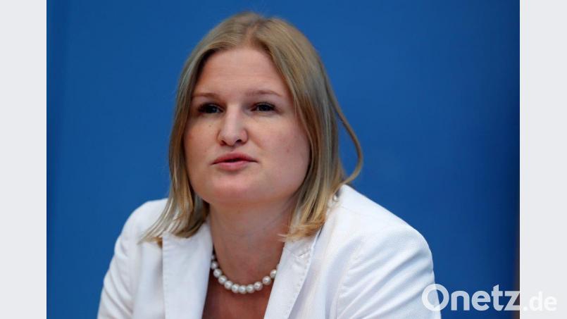 Katrin Ebner-Steiner, stellvertretende Landesvorsitzende der AfD in Bayern. Bild: Jens Büttner/dpa