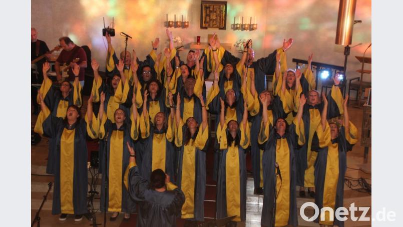 Voller Temperament präsentiert sich der Chor &quot;Joy in belief&quot; . Bild: kro