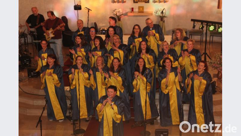 Voller Temperament präsentiert sich der Chor &quot;Joy in belief&quot; . Bild: kro